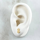 Topos Signo Peso 0.95gr / 8mm Liso Oro Amarillo 18K