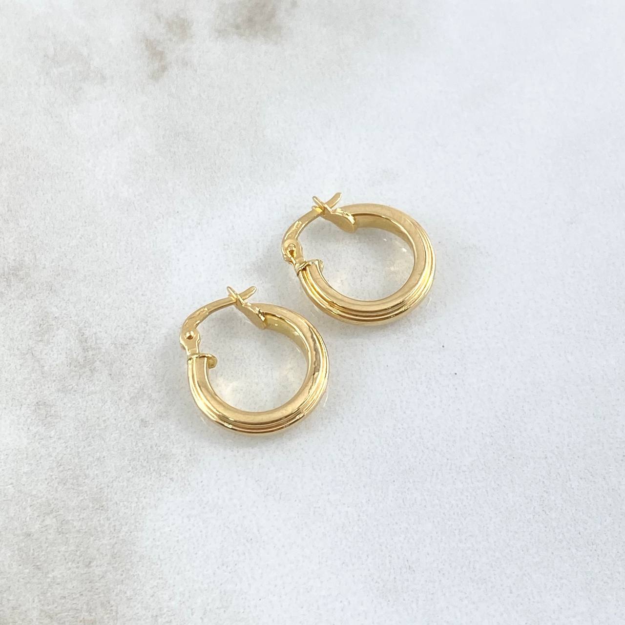 Candongas Jass 1.55gr / 1.6mm Lisa Oro Amarillo 18K