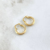 Candongas Jass 1.55gr / 1.6mm Lisa Oro Amarillo 18K