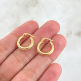 Candongas Jass 1.55gr / 1.6mm Lisa Oro Amarillo 18K