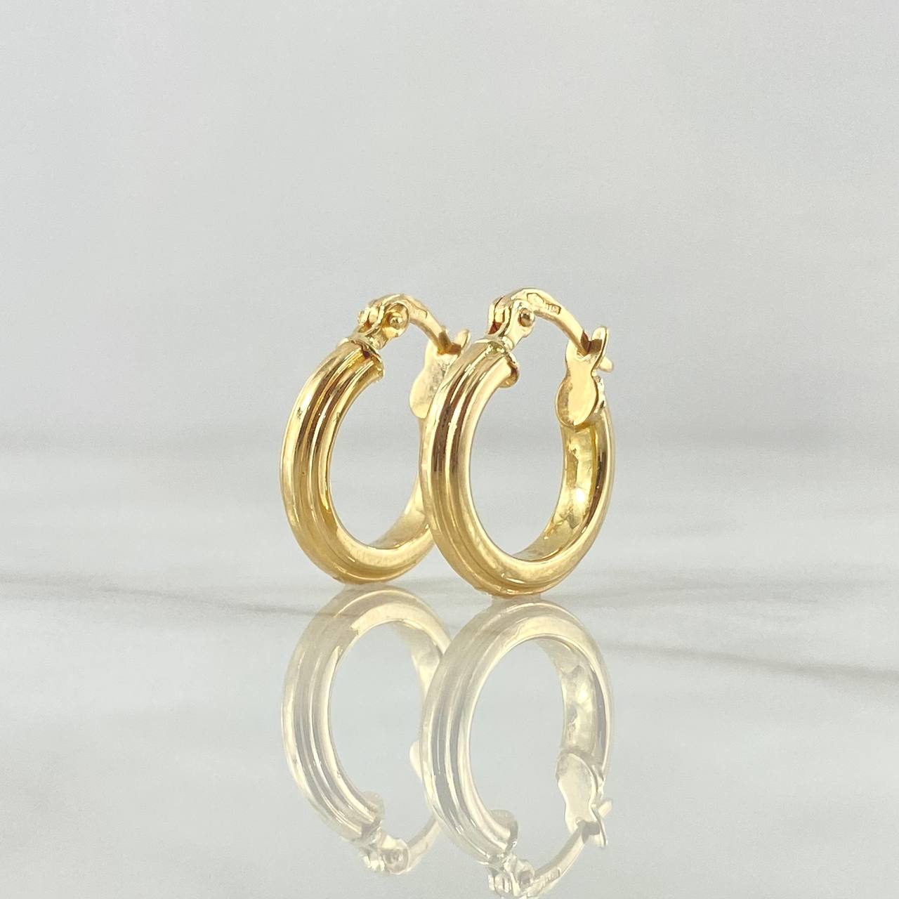 Candongas Jass 1.55gr / 1.6mm Lisa Oro Amarillo 18K