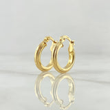 Candongas Jass 1.55gr / 1.6mm Lisa Oro Amarillo 18K