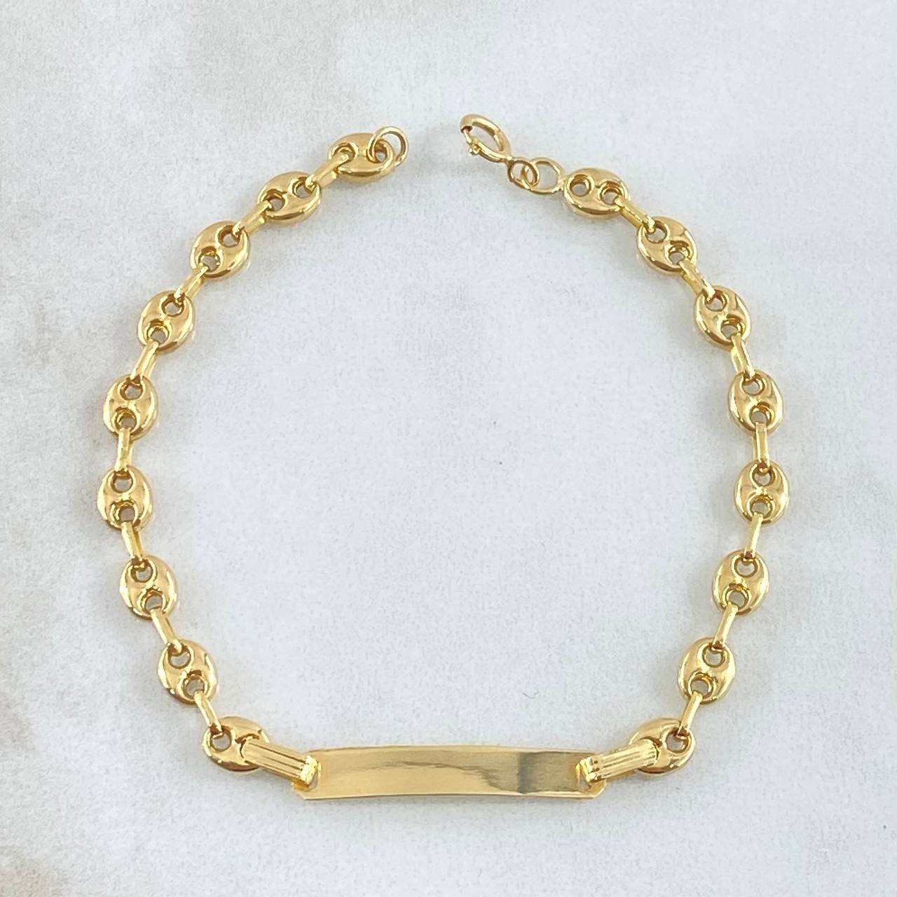 Pulso GC Placa Rectangular 2.3gr / 15cm / 4.2mm Liso Oro Amarillo 18K ©