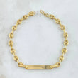 Pulso GC Placa Rectangular 2.3gr / 15cm / 4.2mm Liso Oro Amarillo 18K ©