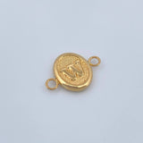 Herraje Letra W 0.4gr / 1.5cm / Oro Amarillo 18K &