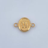 Herraje Letra W 0.4gr / 1.5cm / Oro Amarillo 18K &