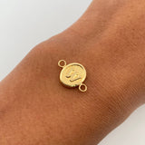 Herraje Letra W 0.4gr / 1.5cm / Oro Amarillo 18K &