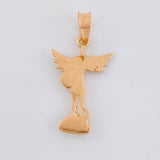 Dije San Miguel Arcangel 1.15 g / 2.7 cm Dos Oros Blanco Rosa 18K