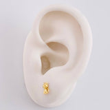Topos Gato 0.7 g / 6.55 mm Oro Amarillo 18K