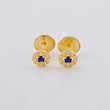 Topos Tupido Azul 0.5 g / 4.4 mm Oro Amarillo 18K