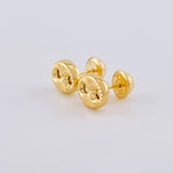 Topos Gc Diamantado 0.75 g / 6.55 mm Oro Amarillo 18K