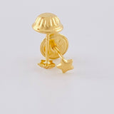Topos Estrella 0.35 g / 3.2 mm Oro Amarillo 18K