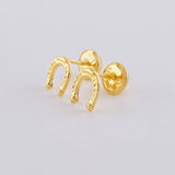 Topos Herradura 0.5 g / 7 mm Oro Amarillo 18K