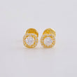 Topos Halo Cuadrado Semicurvo 0.9 g / 5.75 mm Oro Amarillo 18K
