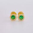 Topos Halo Puntas Ovaladas 0.85g / 5.6mm Oro Amarillo 18K