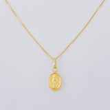 Set Cadena Veneciana + Dije Virgen Milagrosa / 1.25 g / 50.3 cm Oro Amarillo 18K