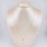 Set Cadena Veneciana + Dije Cruz Lisa Puntas Planas / 1.2 g / 50.3 cm Oro Amarillo 18K