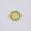 Herraje Circulo Corona 0.7 g / 1.5 cm Oro Amarillo 18K