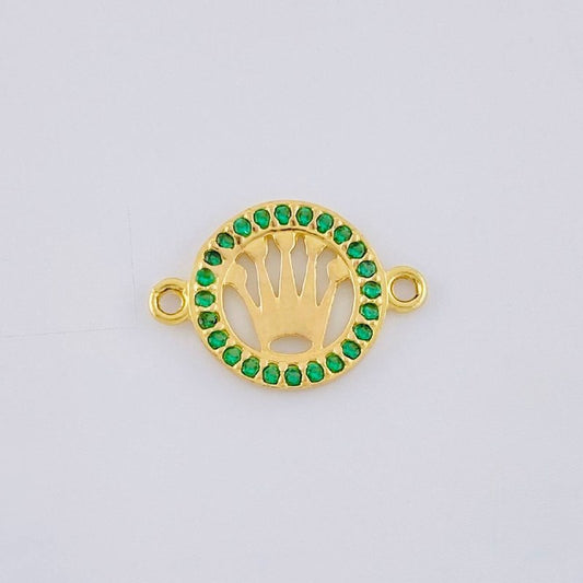 Herraje Circulo Corona 0.7 g / 1.5 cm Oro Amarillo 18K