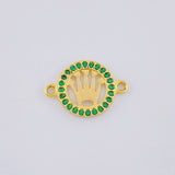 Herraje Circulo Corona 0.7 g / 1.5 cm Oro Amarillo 18K