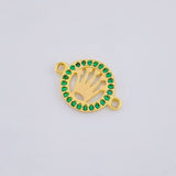 Herraje Circulo Corona 0.7 g / 1.5 cm Oro Amarillo 18K