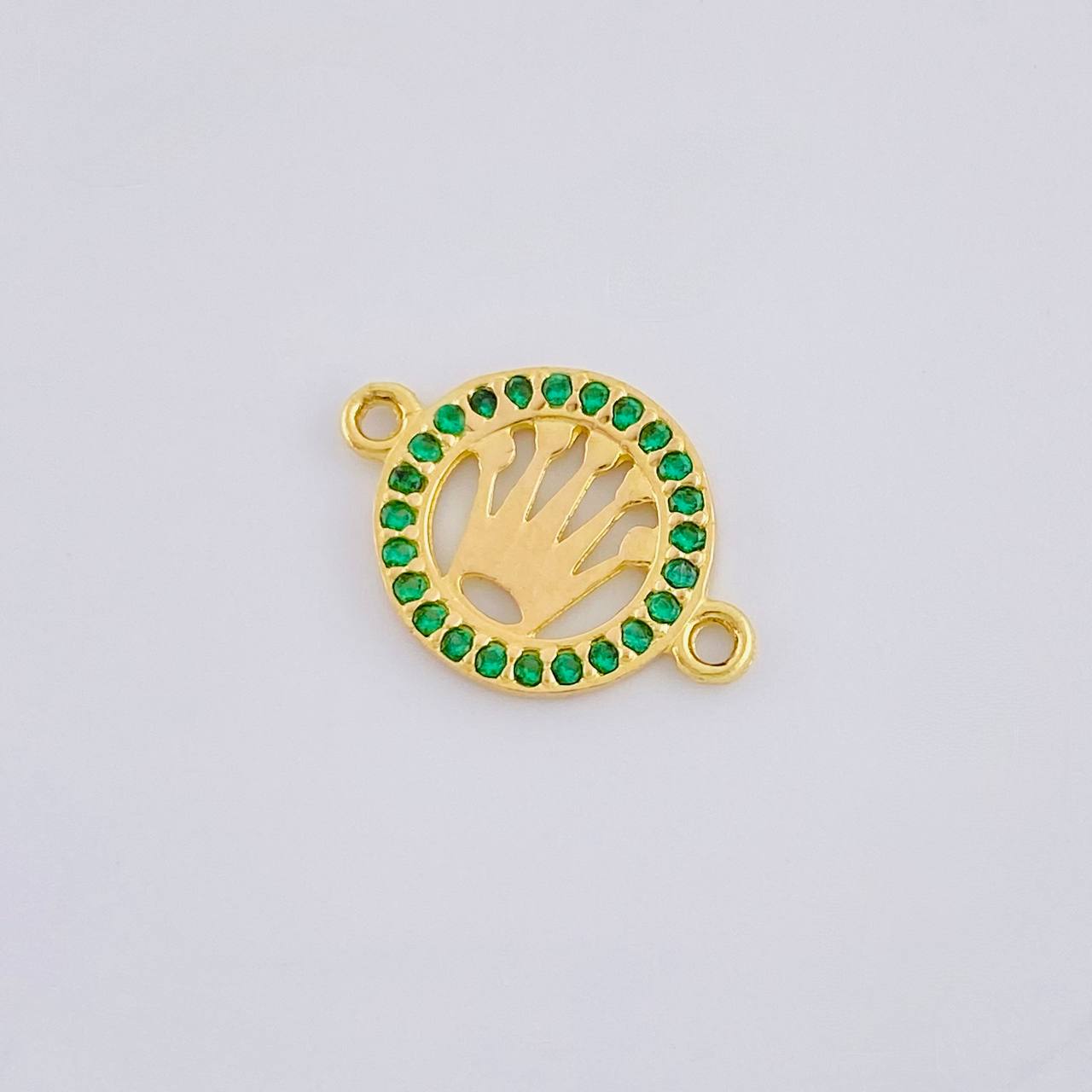 Herraje Circulo Corona 0.7 g / 1.5 cm Oro Amarillo 18K