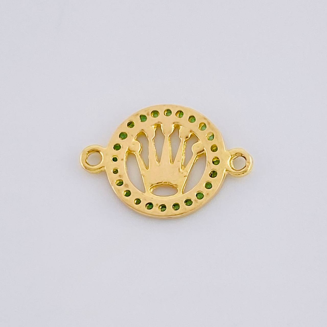 Herraje Circulo Corona 0.7 g / 1.5 cm Oro Amarillo 18K