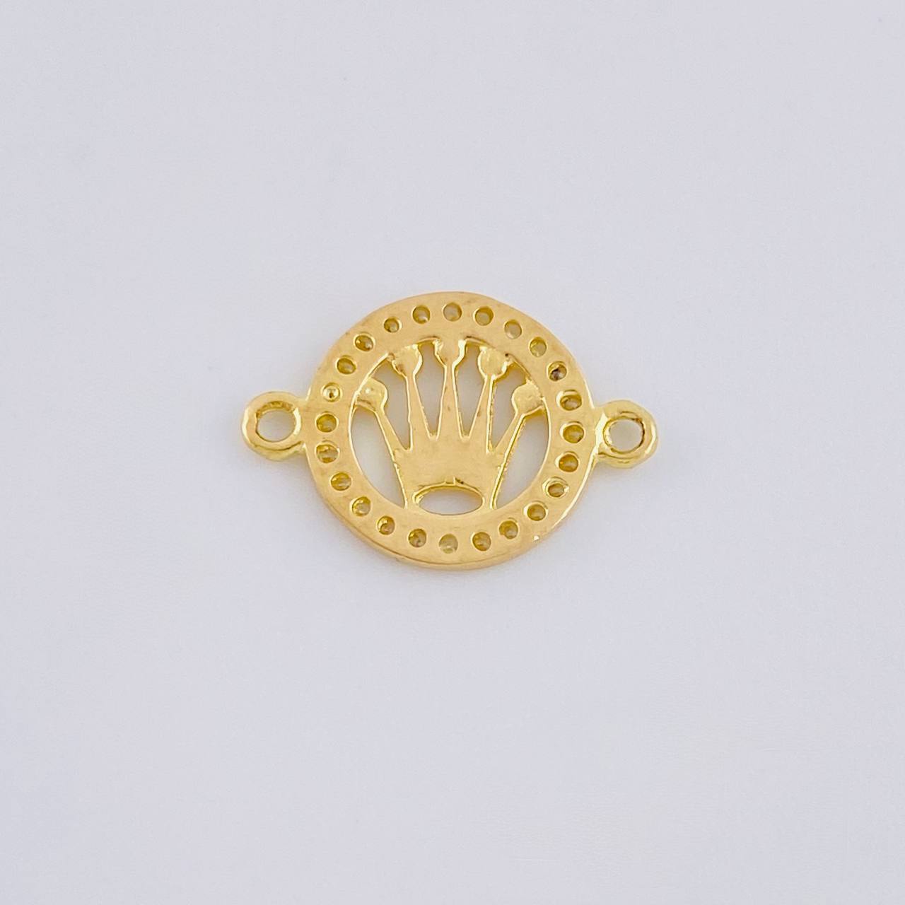 Herraje Circulo Corona 0.7 g / 1.5 cm Oro Amarillo 18K