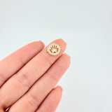 Herraje Circulo Corona 0.7 g / 1.5 cm Oro Amarillo 18K