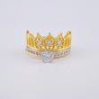 Anillo Solitario Corona 4.4 g / T4 Oro Amarillo 18K