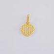 Dije Corazón Tupido 0.7 g / 1.5 cm Oro Amarillo 18K