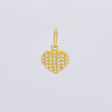 Dije Corazón Tupido 0.7 g / 1.5 cm Oro Amarillo 18K