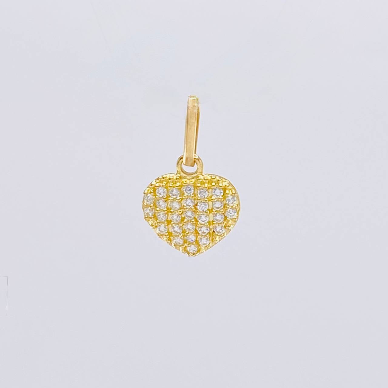 Dije Corazón Túpido 0.65 g / 1.5 cm Oro Amarillo 18K
