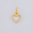 Dije Silueta Corazón 0.6 g / 1.5 cm Oro Amarillo 18K