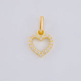 Dije Silueta Corazón 0.6 g / 1.5 cm Oro Amarillo 18K