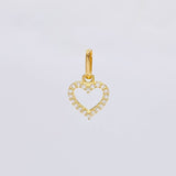 Dije Silueta Corazón 0.6 g / 1.5 cm Oro Amarillo 18K