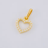 Dije Silueta Corazón 0.6 g / 1.5 cm Oro Amarillo 18K
