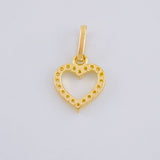 Dije Silueta Corazón 0.6 g / 1.5 cm Oro Amarillo 18K