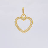 Dije Silueta Corazón 0.95 g / 1.9 cm Oro Amarillo 18K
