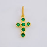 Dije Cruz Tupida 0.65 g / 1.8 cm Oro Amarillo 18K