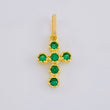 Dije Cruz Tupida 0.7 g / 1.9 cm Oro Amarillo 18K