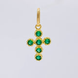 Dije Cruz Tupida 0.7 g / 1.9 cm Oro Amarillo 18K