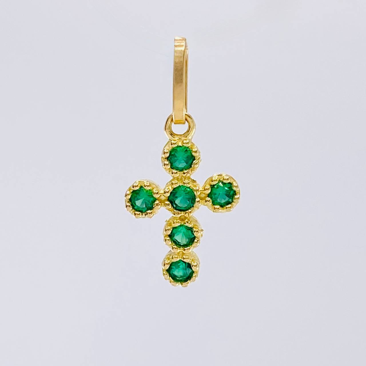 Dije Cruz Tupida 0.65 g / 1.8 cm Oro Amarillo 18K