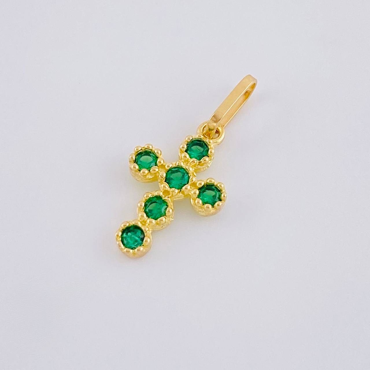 Dije Cruz Tupida 0.65 g / 1.8 cm Oro Amarillo 18K