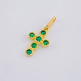Dije Cruz Tupida 0.7 g / 1.9 cm Oro Amarillo 18K