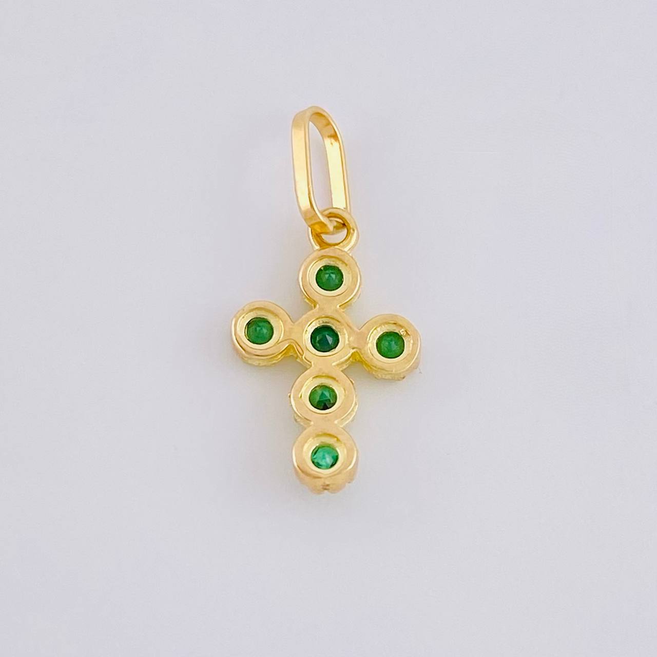 Dije Cruz Tupida 0.7 g / 1.9 cm Oro Amarillo 18K