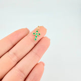 Dije Cruz Tupida 0.7 g / 1.9 cm Oro Amarillo 18K