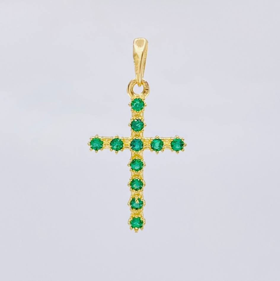 Dije Cruz Tupida 1.6 g / 2.9 cm Oro Amarillo 18K