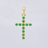 Dije Cruz Tupida 1.6 g / 2.9 cm Oro Amarillo 18K