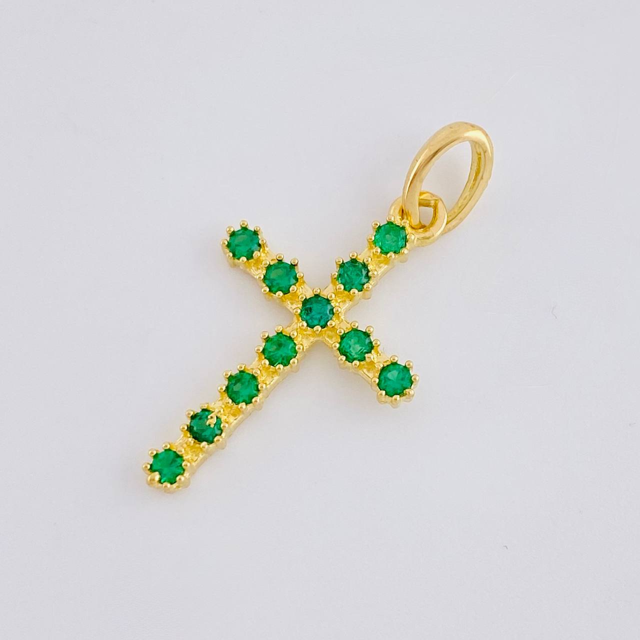Dije Cruz Tupida 1.6 g / 2.9 cm Oro Amarillo 18K